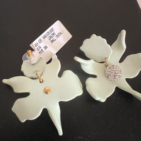LELE SADOUGHI Small Crystal Lily Mint Earrings - Picture 9 of 11